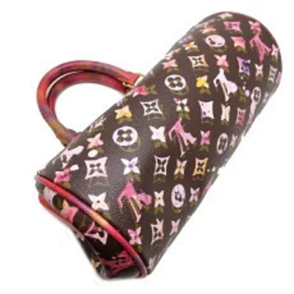 Louis Vuitton Papillon Handbag Monogram Watercolor MARRON Red - Picture 3 of 9